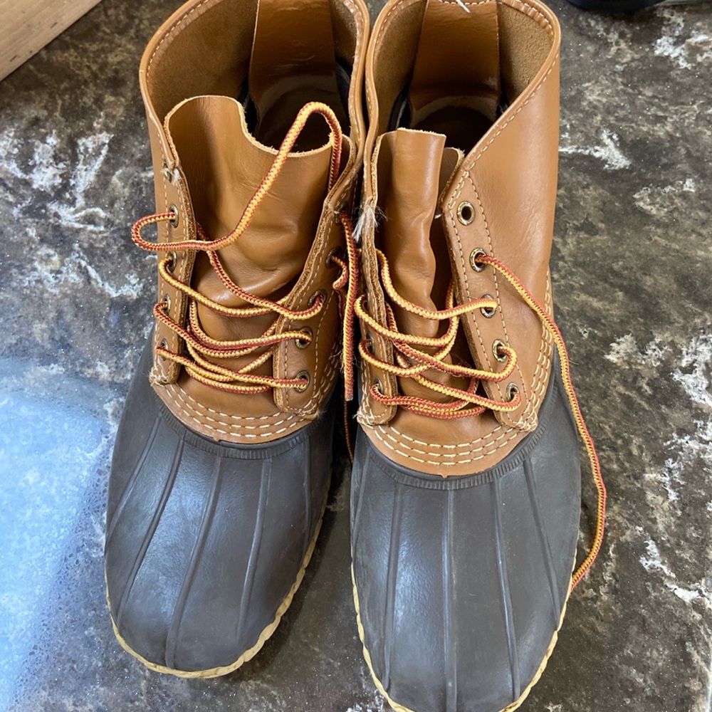 Men's Brown and Tan Duck Boots